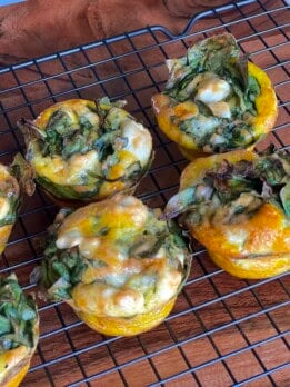 spinach feta egg cups