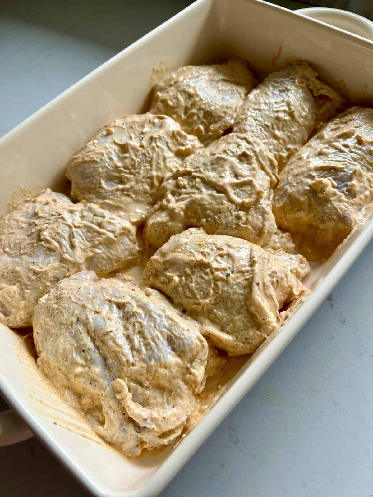 Lemon Garlic Greek Yogurt Marinated Chicken Hungry Happens