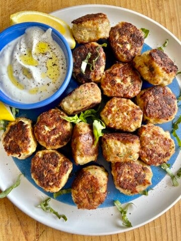 cheesy zucchini chicken meatballs