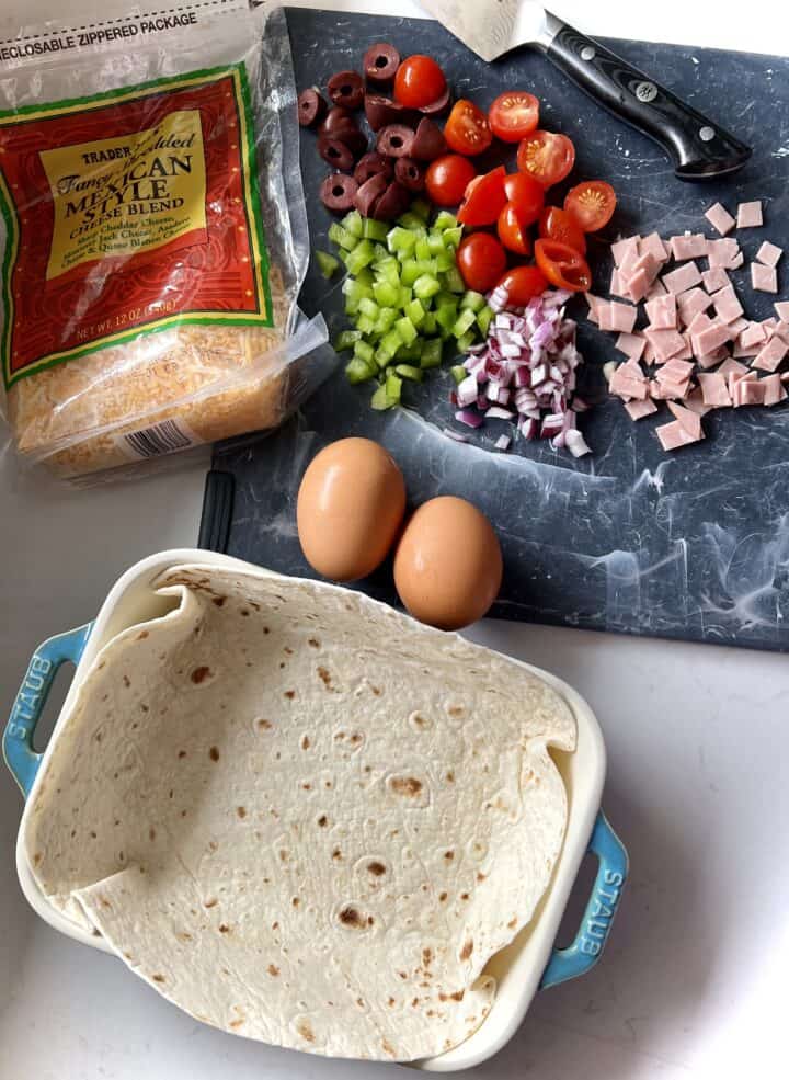 Recipe: Egg Wraps with Ham and Greens