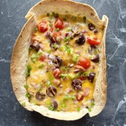 baked egg tortilla