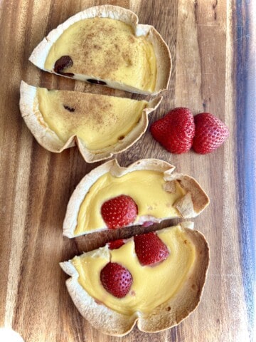 yogurt custard tortillas