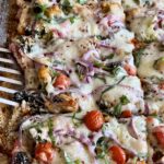 low carb roasted veggie pizza