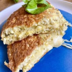 gluten free cauliflower grilled cheese