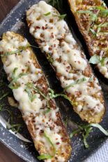 cheesy garlic zucchini boats