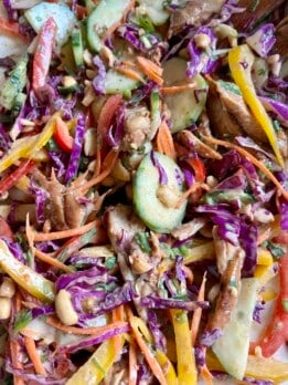 honey sesame soy chicken salad