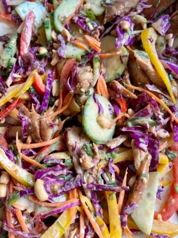 honey sesame soy chicken salad