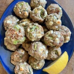 broccoli feta meatballs