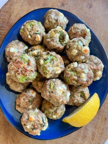 broccoli feta meatballs