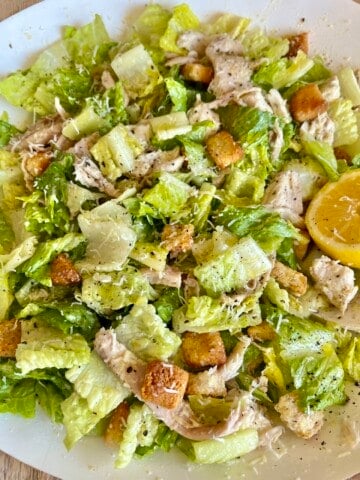 lazy chicken caesar salad