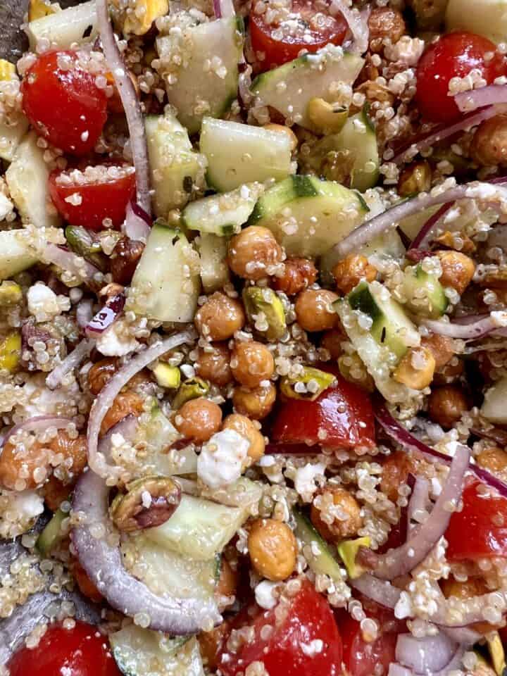 Greek Salad Upgrade in a Jar - Hungry Happens