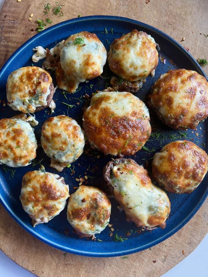 spinach feta stuffed mushrooms