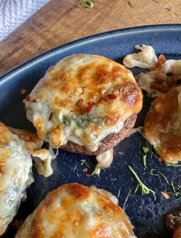 Spinach and Feta Stuffed Mushrooms (Gluten Free)