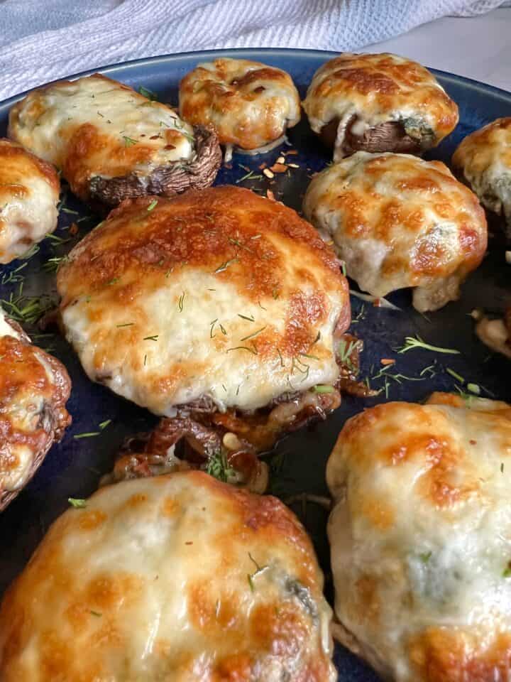 Spinach and Feta Stuffed Mushrooms (Gluten Free)