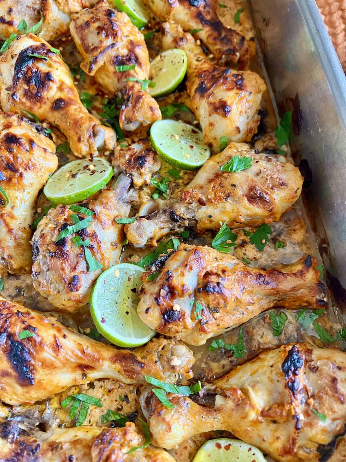 Spicy Greek Yogurt Marinated Chicken Legs Hungry Happens