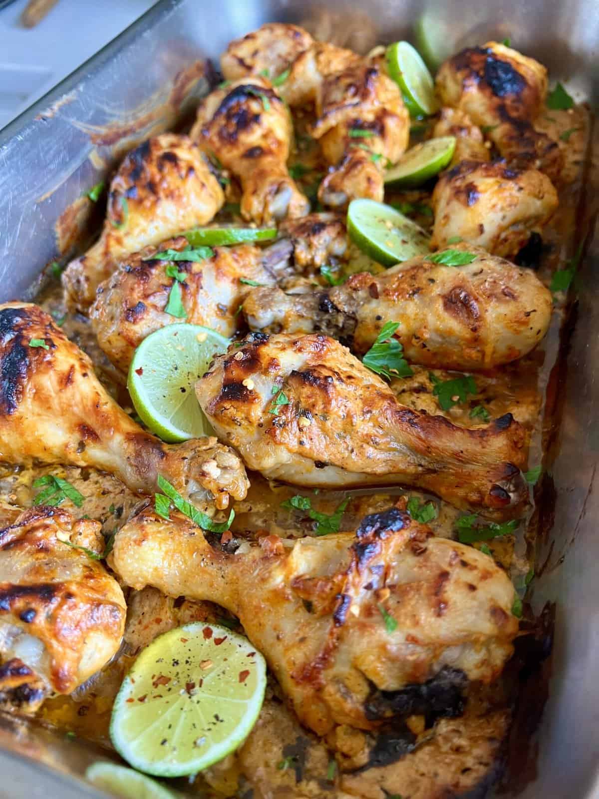 Spicy Greek Yogurt Marinated Chicken Legs Hungry Happens