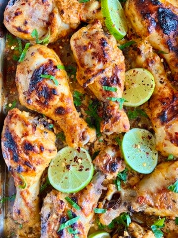 spicy Greek yogurt marinated legs