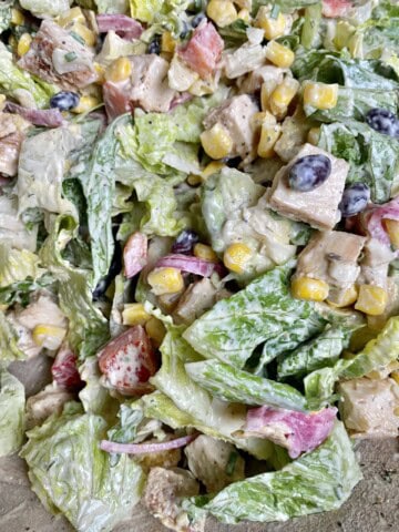 chicken bbq ranch salad