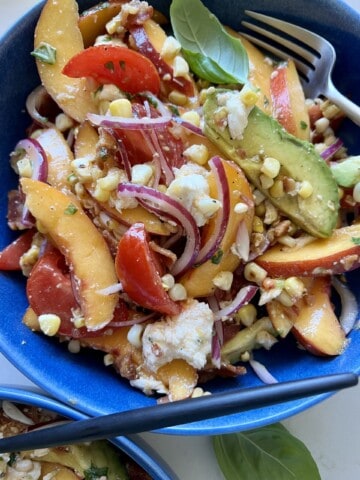 tomato peach salad
