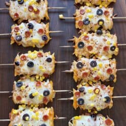 pizza pasta skewers