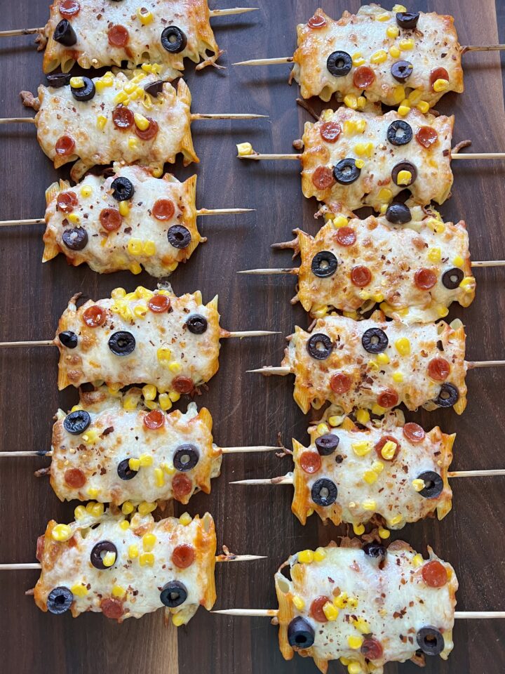 pizza pasta skewers