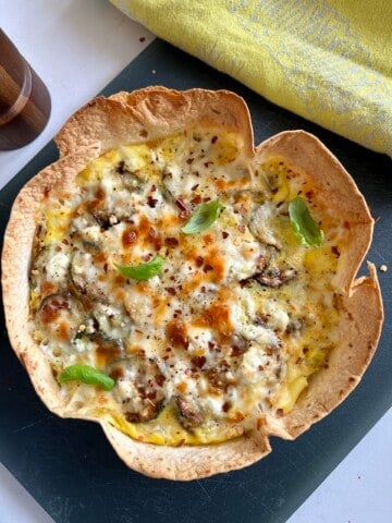 baked zucchini egg tortilla