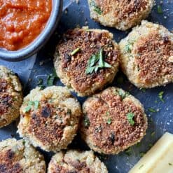 greek eggplant meatballs