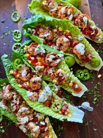 low carb shrimp tacos