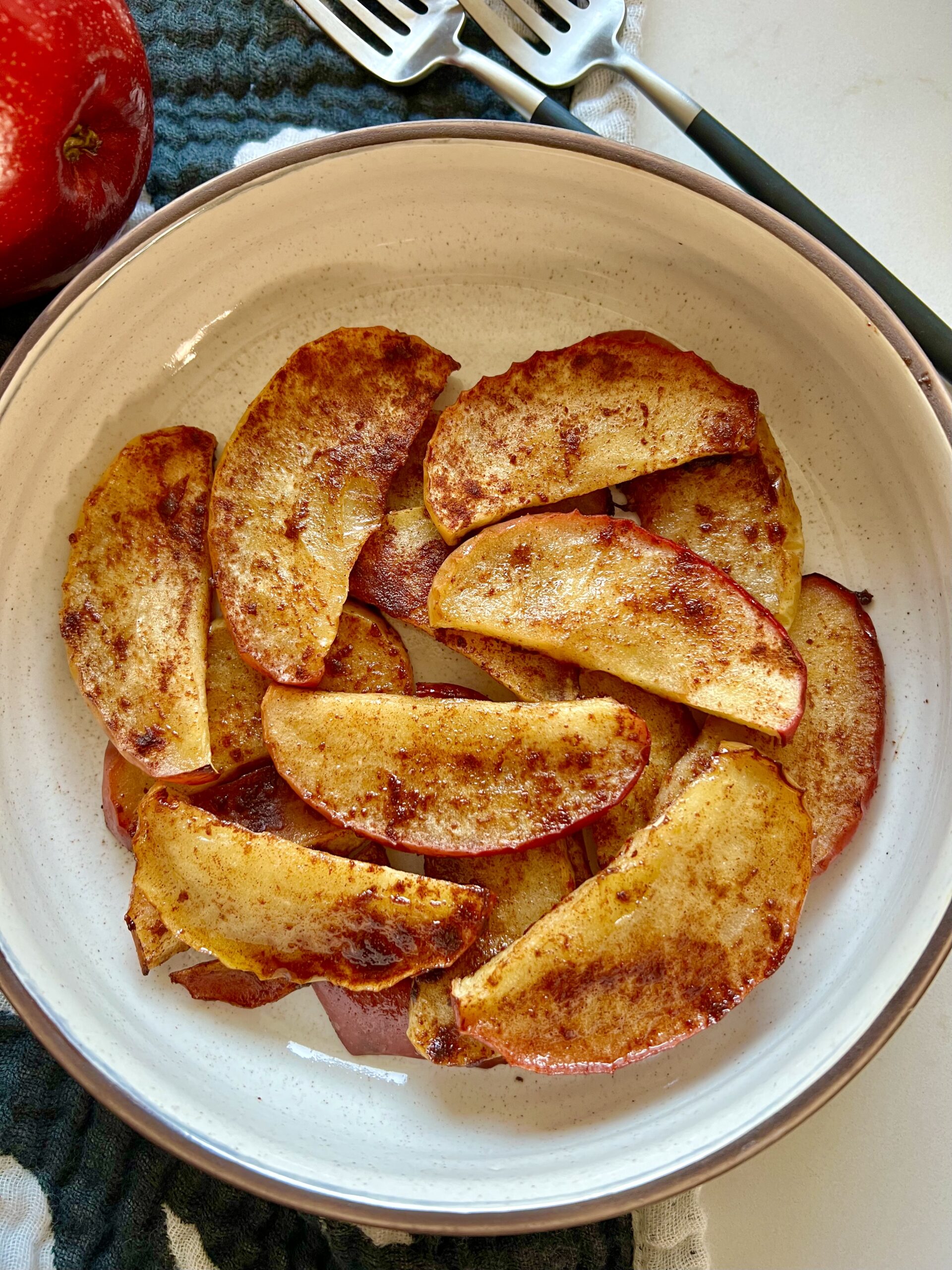 Easy Baked Apple Slices - Hungry Happens