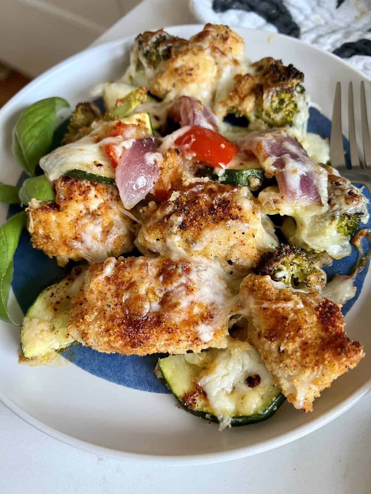 Cheesy Chicken Veggie Sheet Pan Dinner Hungry Happens