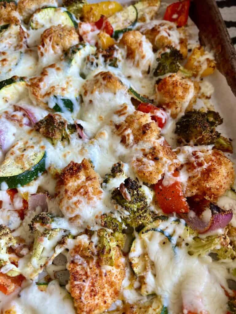 cheesy-chicken-veggie-sheet-pan-dinner-hungry-happens