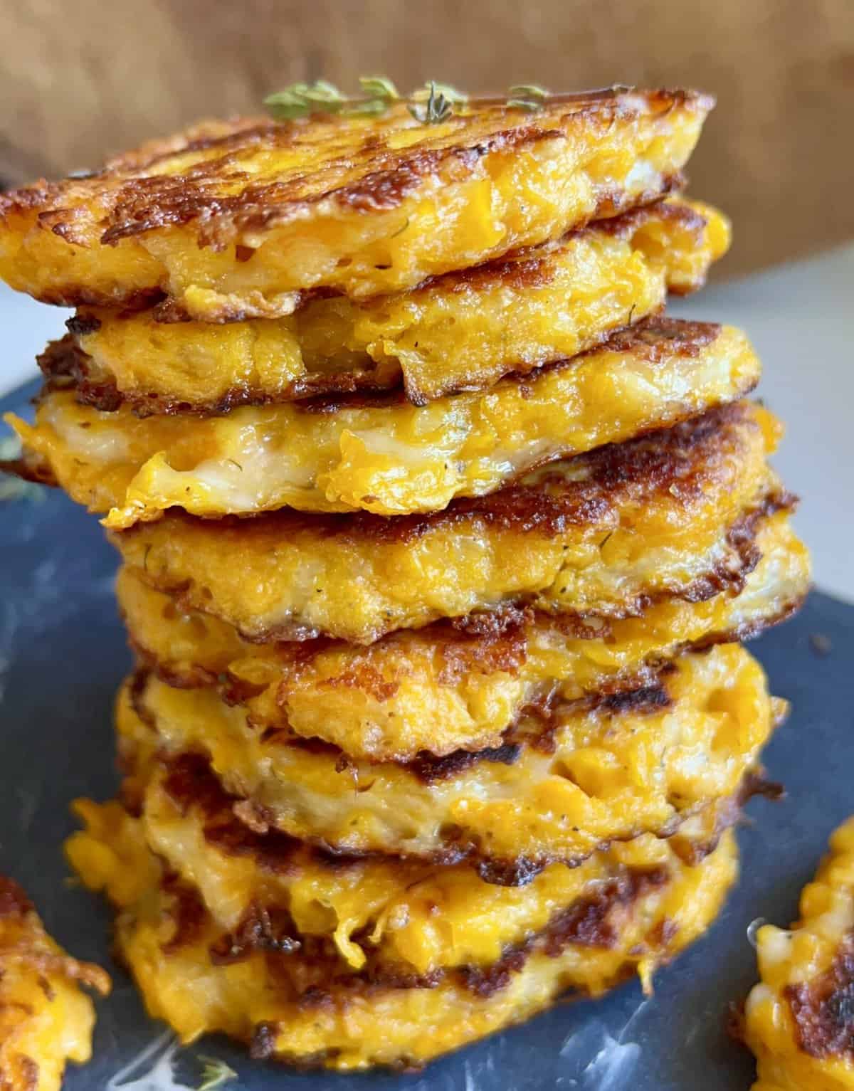 Cheesy Butternut Squash Fritters Hungry Happens