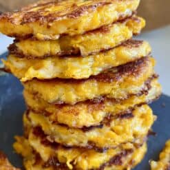 cheesy butternut squash fritters