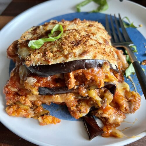 Easy Low Carb Eggplant Lasagna - Hungry Happens