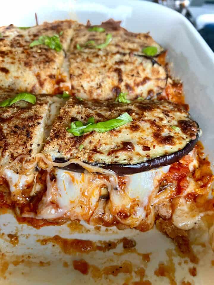 Keto Eggplant Lasagna - Low Carb & Gluten Free -Kicking Carbs