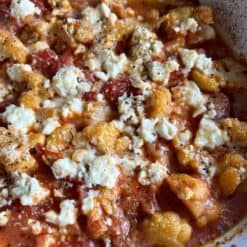 Greek Tomato Feta Cauliflower