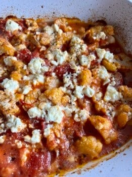 Greek Tomato Feta Cauliflower