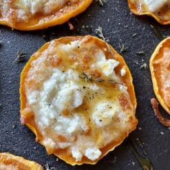 cheesy butternut squash slices