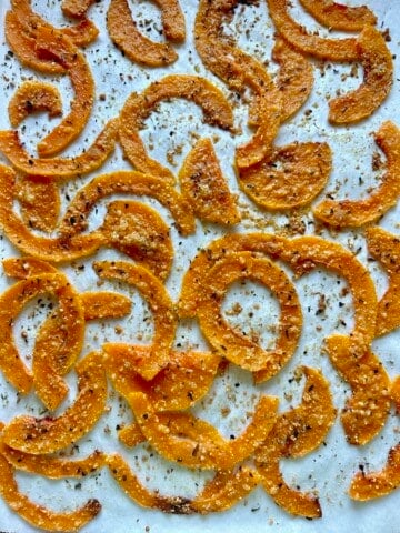 crispy butternut squash strips