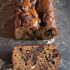 peanut butter chocolate chunk banana bread