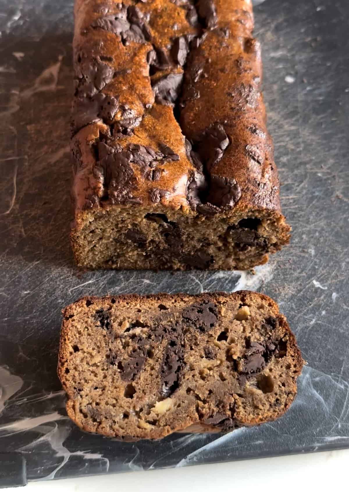 Chocolate Chip Loaf Banana Bread Recipe - OMG! Yummy