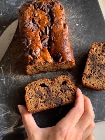 peanut butter chocolate chunk banana bread