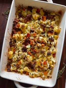 cauliflower stuffing low carb