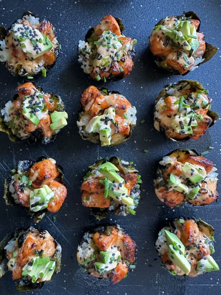 Sushi hack: This layered sushi makes perfect bite-sized hors d'oeuvres