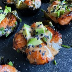 spicy salmon rice muffins