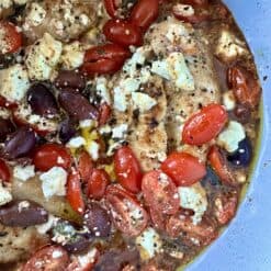 one pot balsamic greek chicken salad