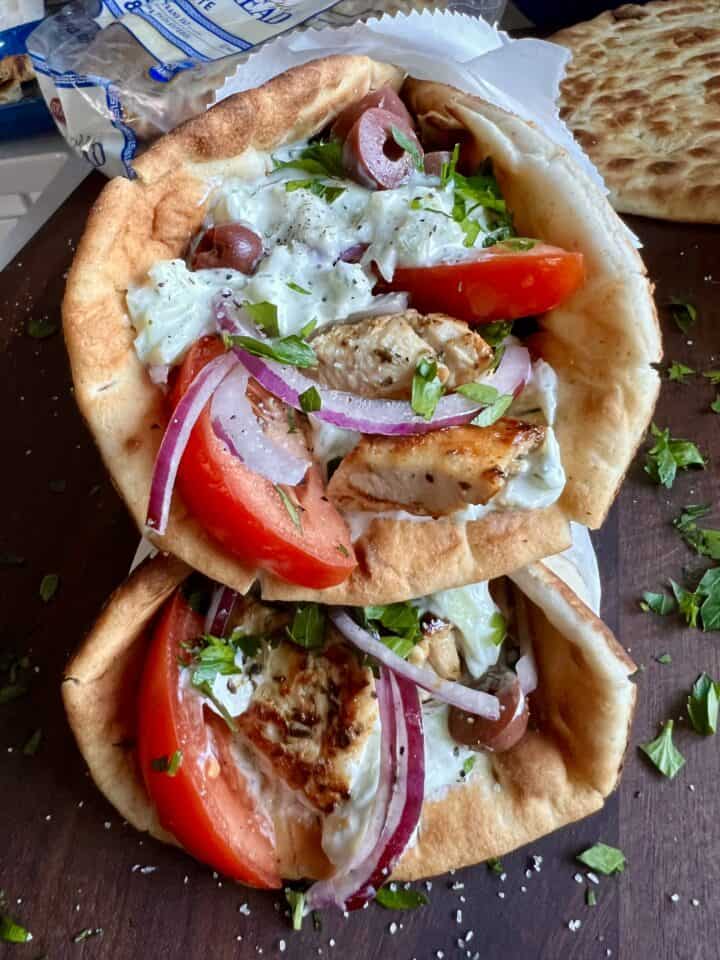 Easy Chicken Gyros - Creme De La Crumb