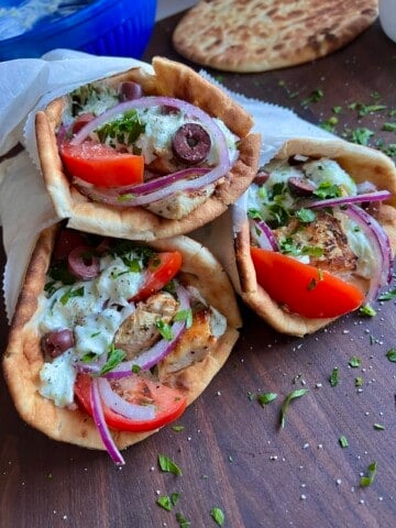 easy skillet chicken gyros