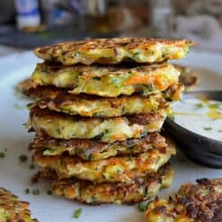 cheesy vegetable fritters