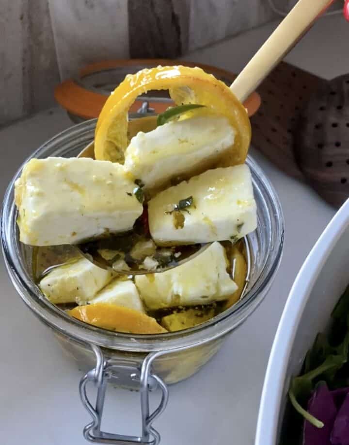 marinated feta